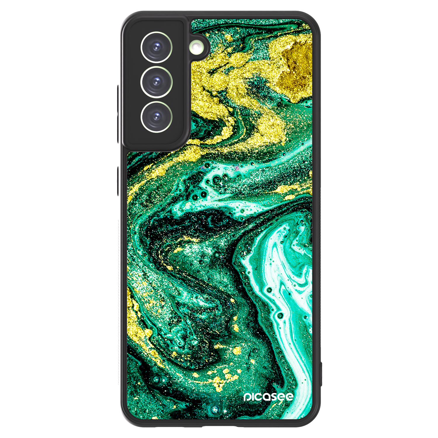 Picasee ULTIMATE CASE PowerShare Samsung Galaxy S21 FE 5G - készülékre - Green Gold