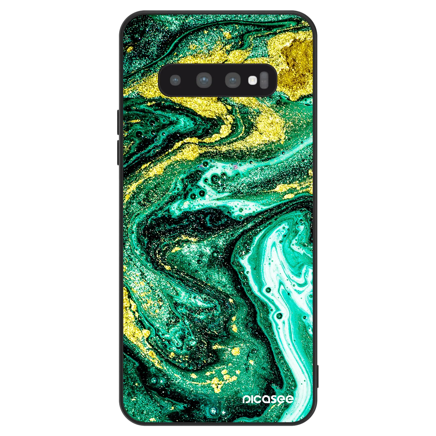 Picasee ULTIMATE CASE Samsung Galaxy S10 Plus G975 - készülékre - Green Gold