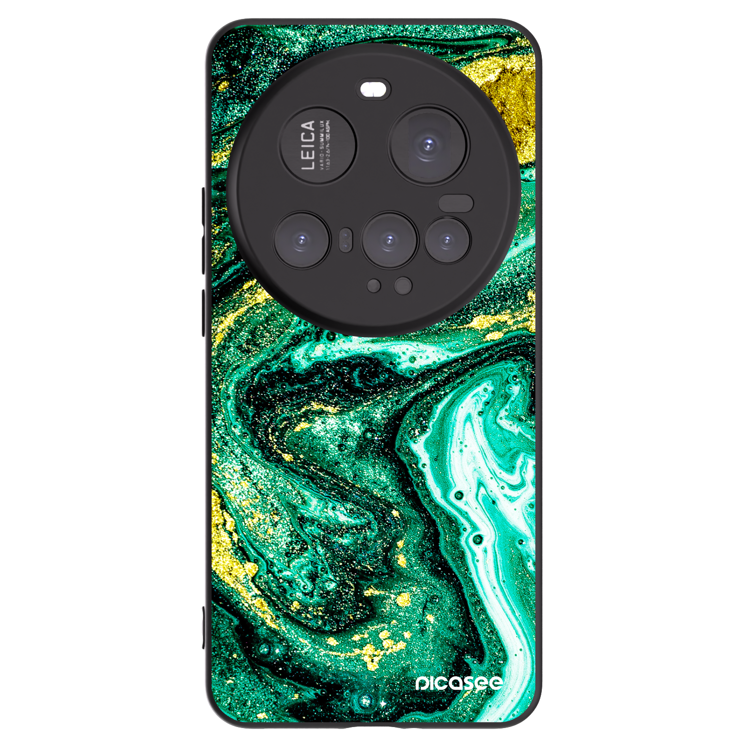 Picasee fekete szilikon tok az alábbi mobiltelefonokra Xiaomi 15 Ultra - Green Gold