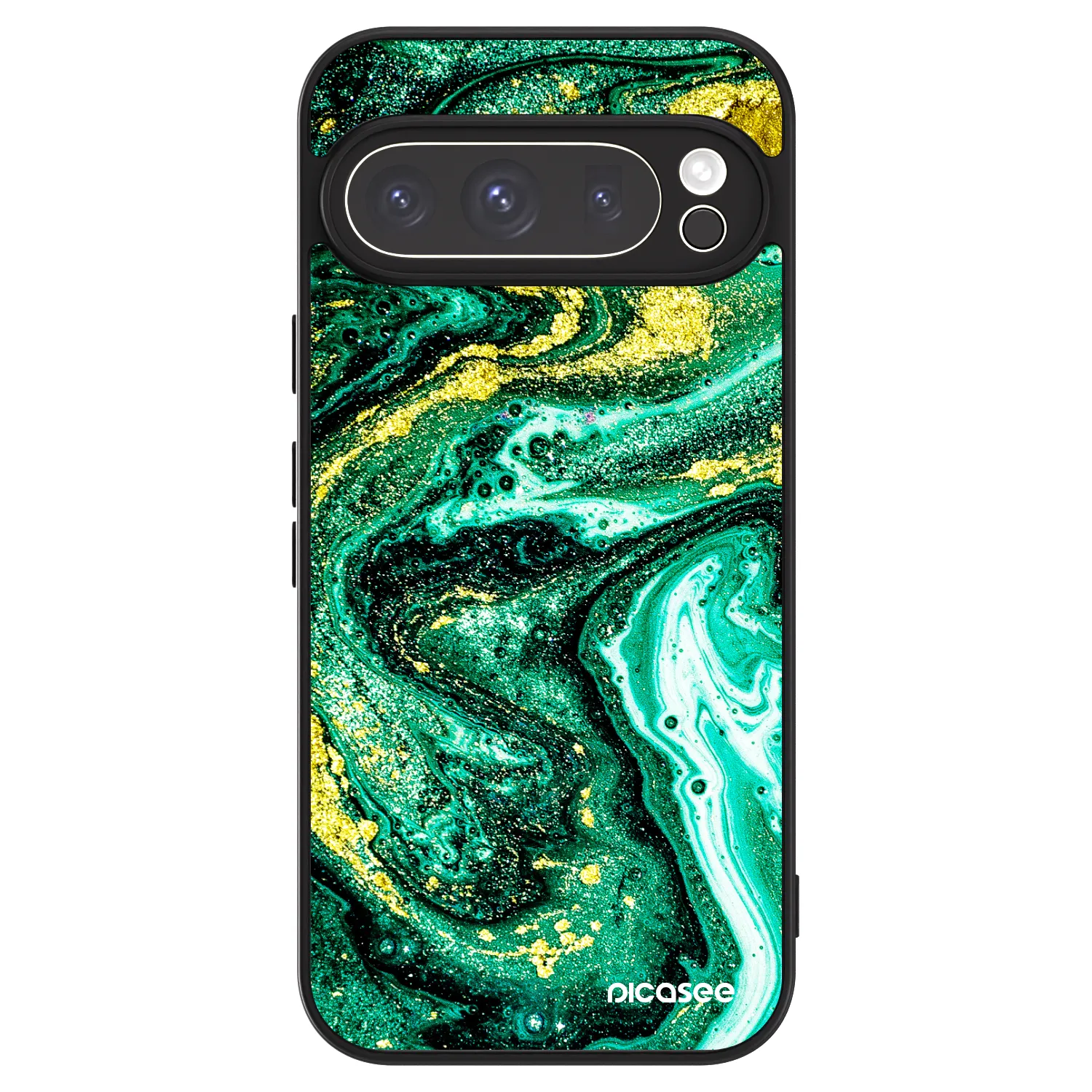 Picasee ULTIMATE CASE Google Pixel 9 Pro - készülékre - Green Gold