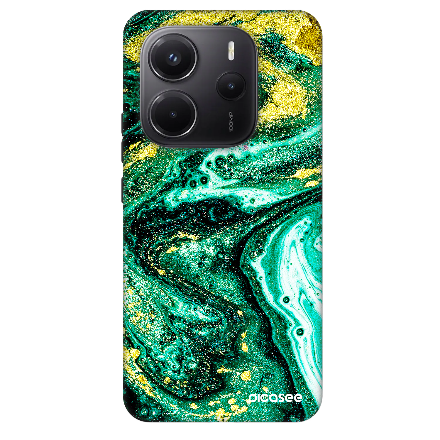 Picasee Fashion Case Xiaomi Redmi Note 14 5G - Green Gold