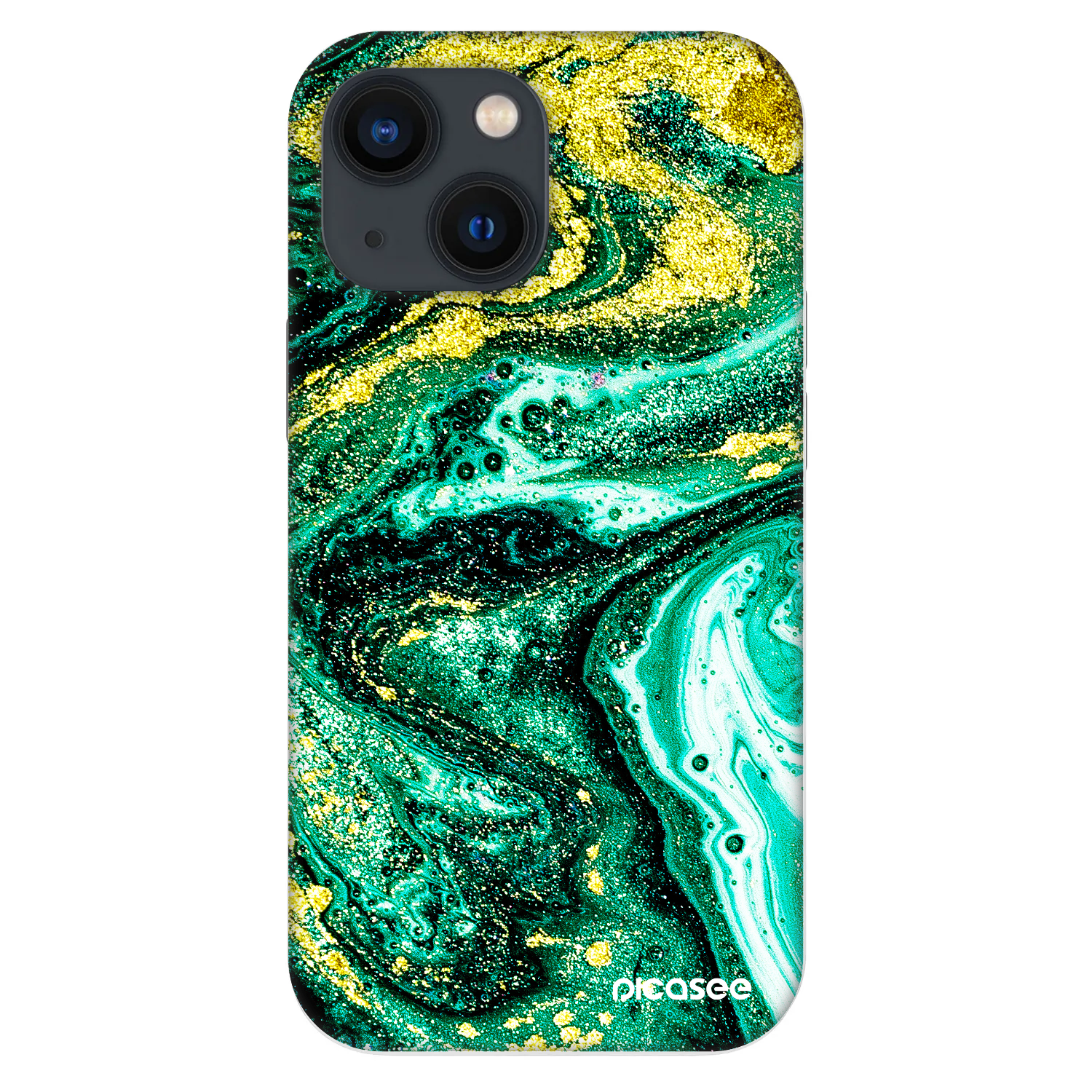 Picasee Fashion Case Apple iPhone 13 mini - Green Gold