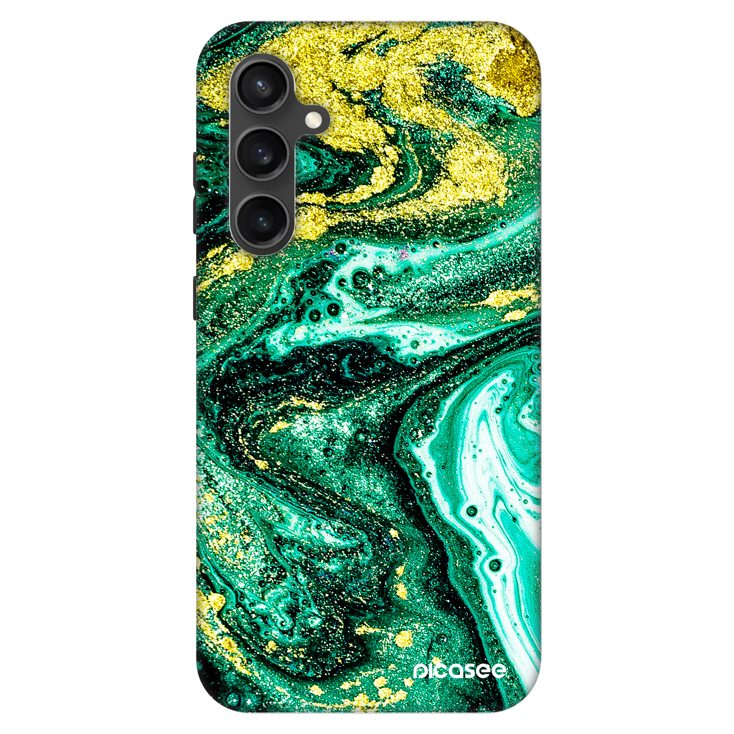 Picasee Fashion Case Samsung Galaxy S23 FE S711B - Green Gold