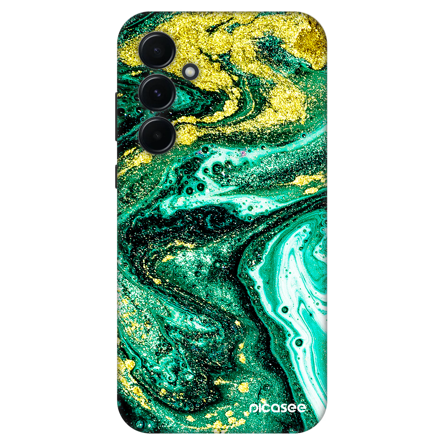 Picasee Fashion Case Samsung Galaxy A55 5G A556B - Green Gold