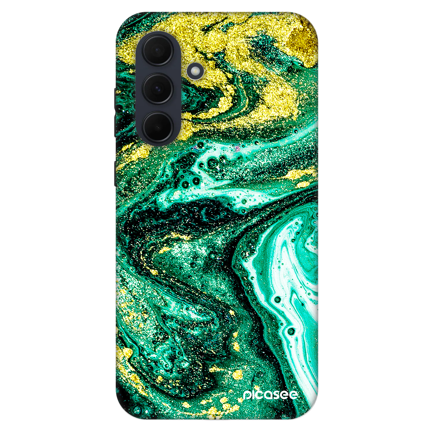 Picasee Fashion Case Samsung Galaxy A35 5G A356B - Green Gold