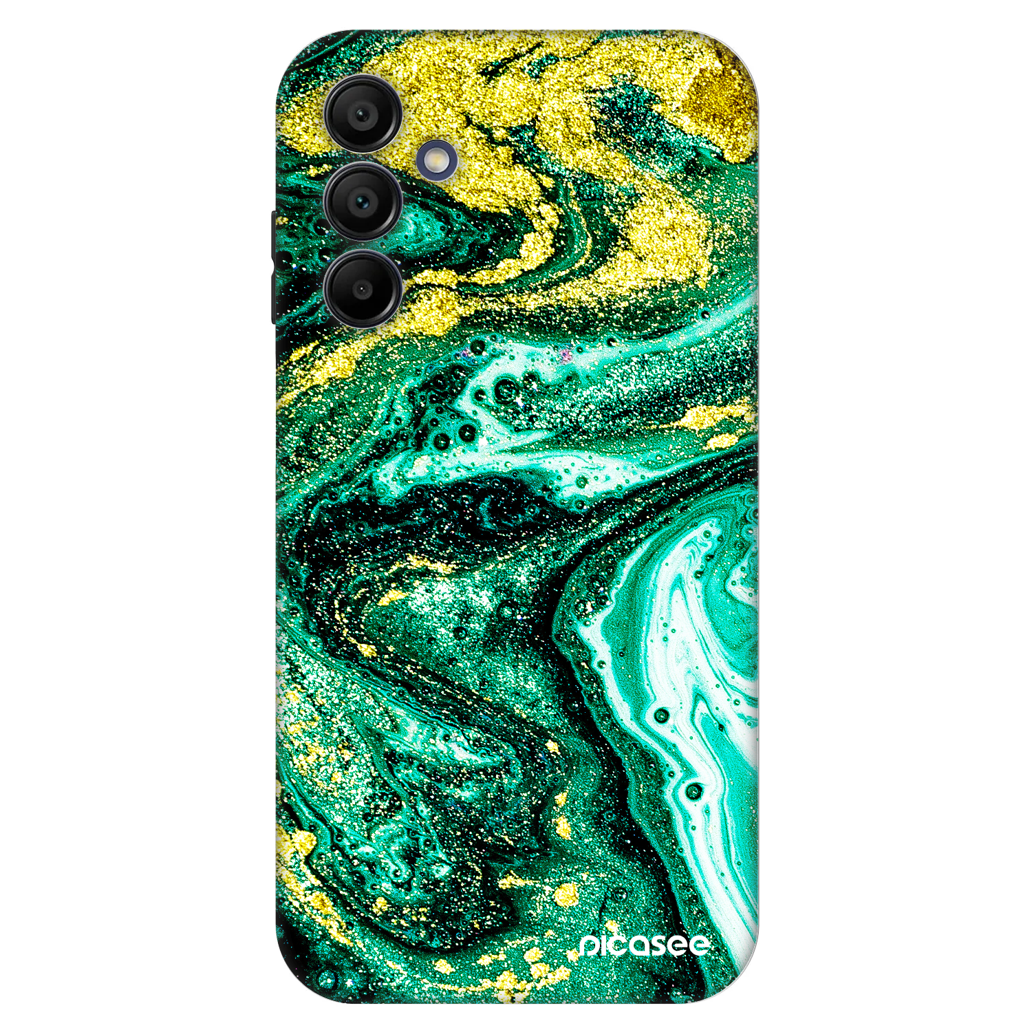 Picasee Fashion Case Samsung Galaxy A15 A156B 5G - Green Gold