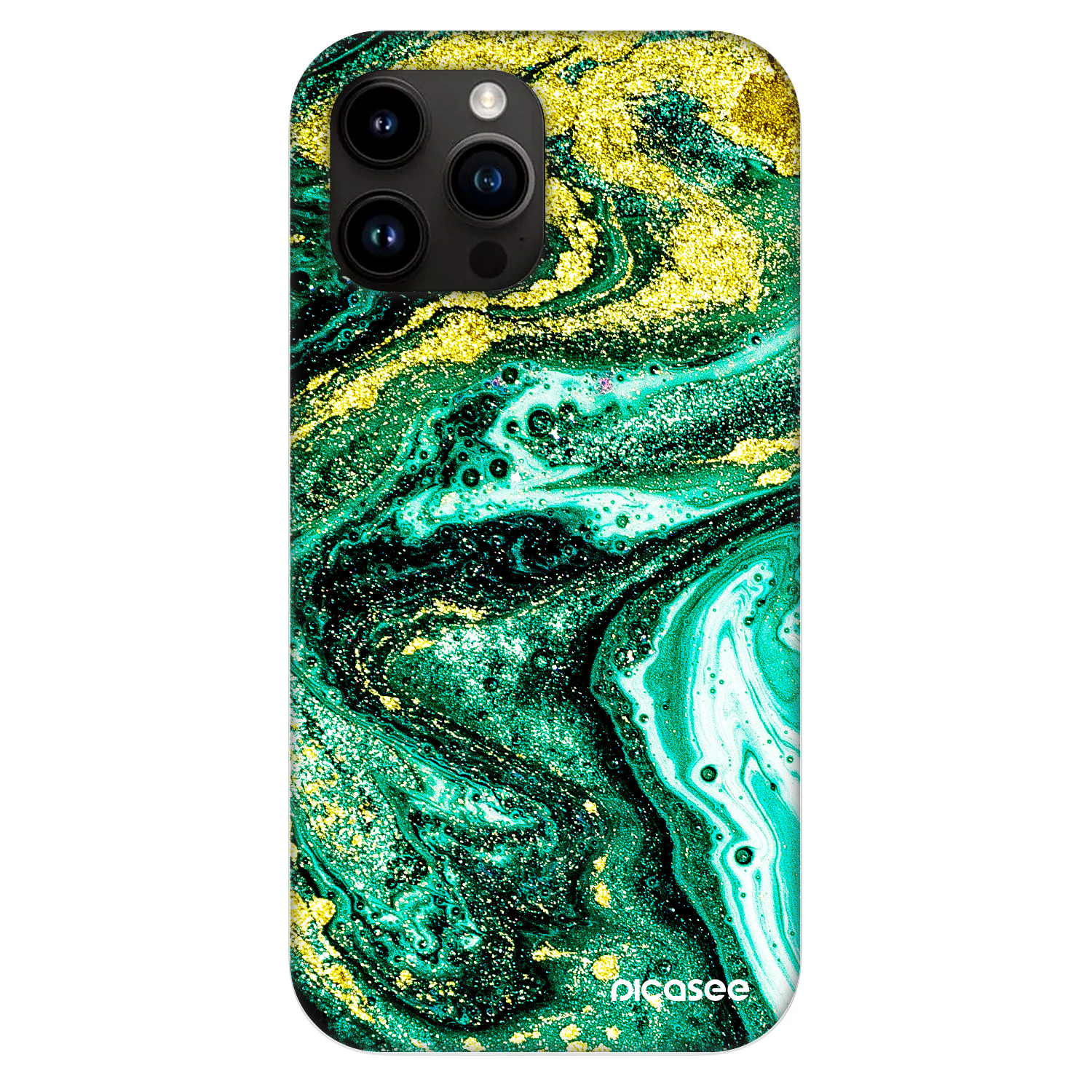 Picasee Fashion Case MagSafe Apple iPhone 13 Pro Max - Green Gold