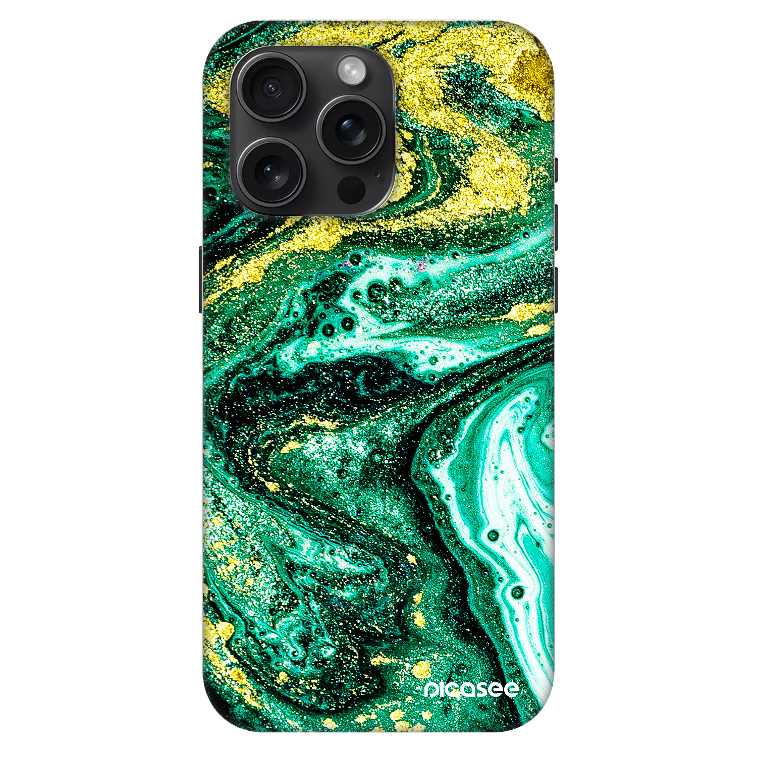 Picasee Fashion Case MagSafe Apple iPhone 15 Pro Max - Green Gold