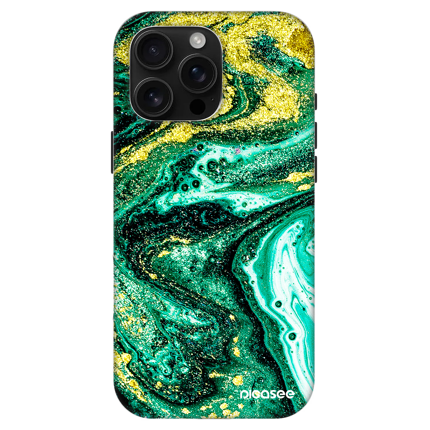Picasee Fashion Case MagSafe Apple iPhone 16 Pro Max - Green Gold