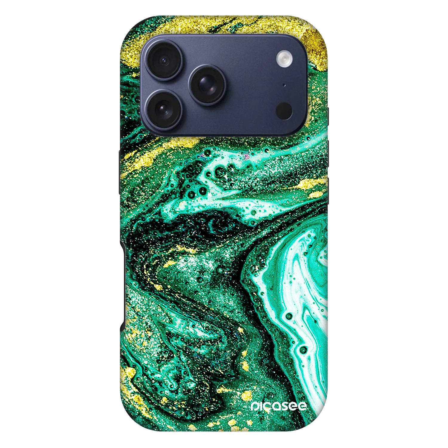 Picasee Fashion Case MagSafe Apple iPhone 17 Pro - Green Gold