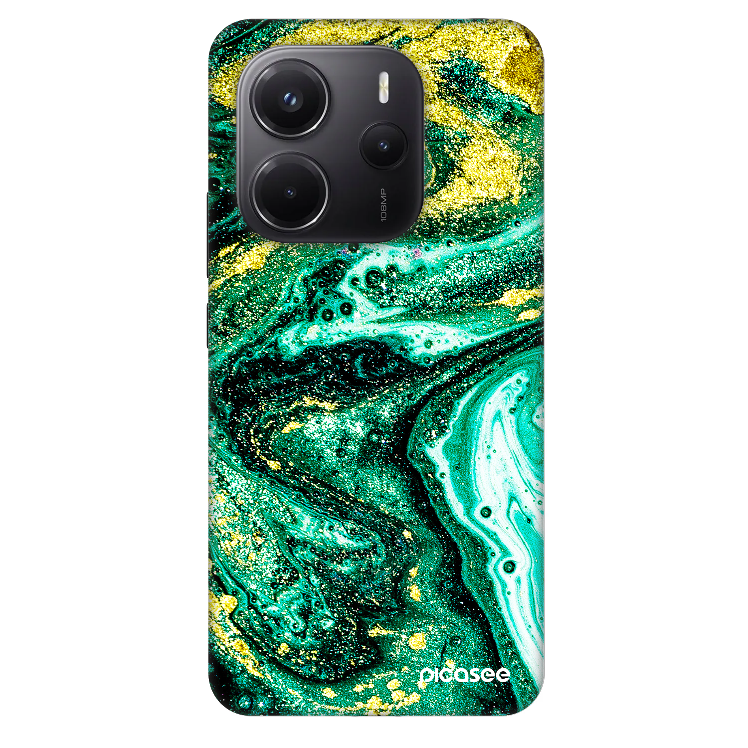 Picasee Fashion Case Xiaomi Redmi Note 14 4G - Green Gold