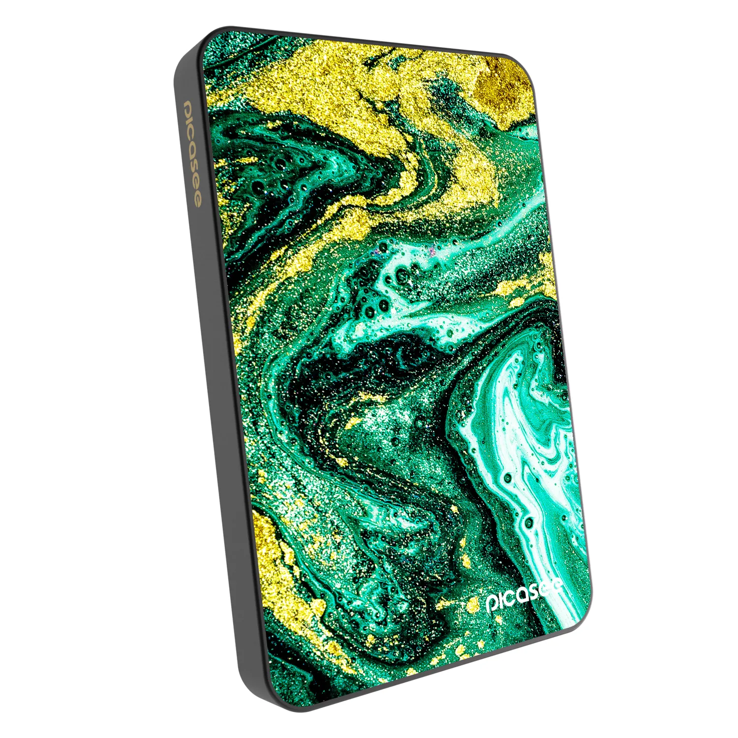 Picasee Powerbank MagSafe 5 000 mAh Szürke - Green Gold
