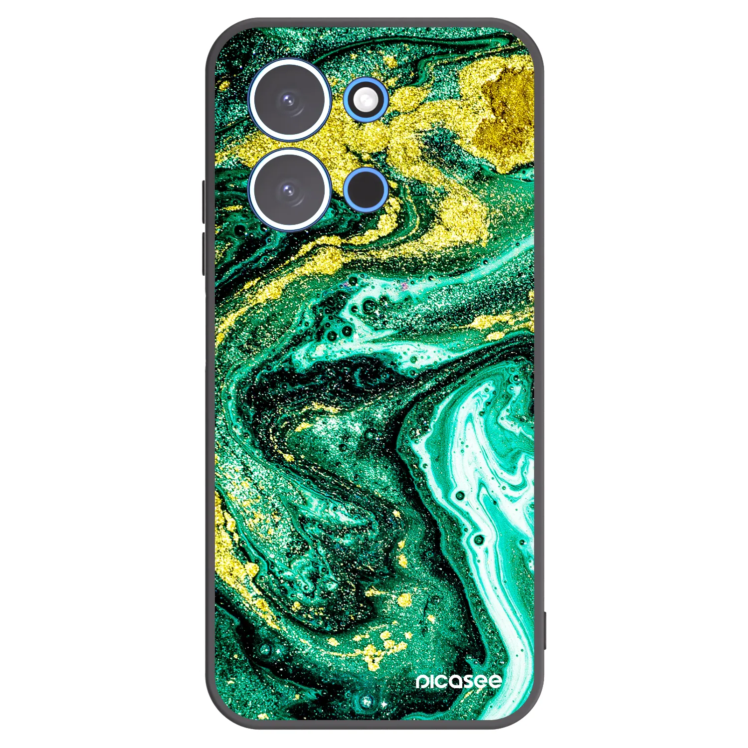 Picasee fekete szilikon tok az alábbi mobiltelefonokra Xiaomi Redmi 15C 4G - Green Gold