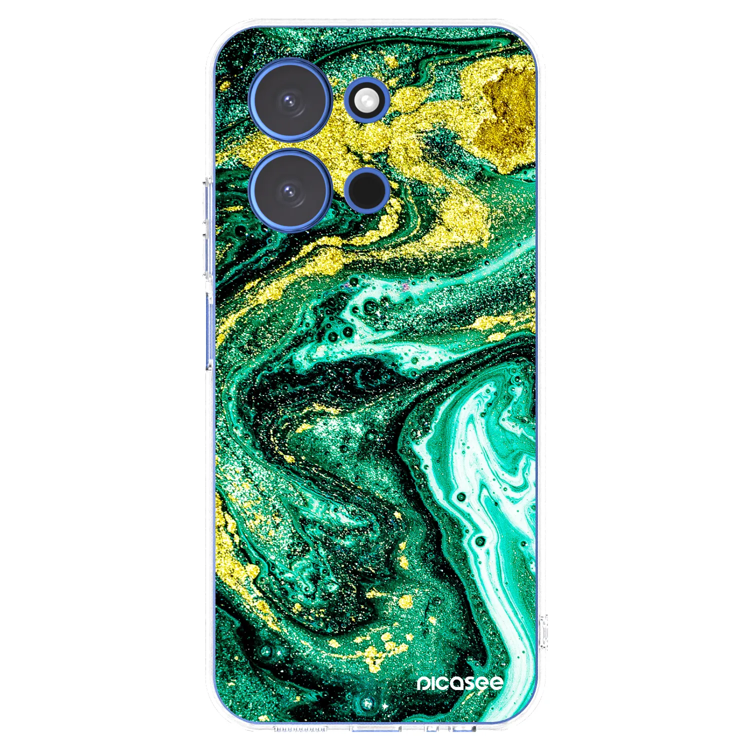 Picasee átlátszó szilikon tok az alábbi mobiltelefonokra Xiaomi Redmi 15C 4G - Green Gold