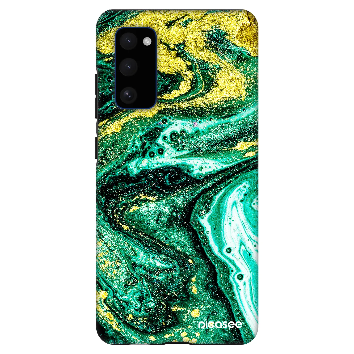 Picasee Fashion Case Samsung Galaxy S20 FE - Green Gold