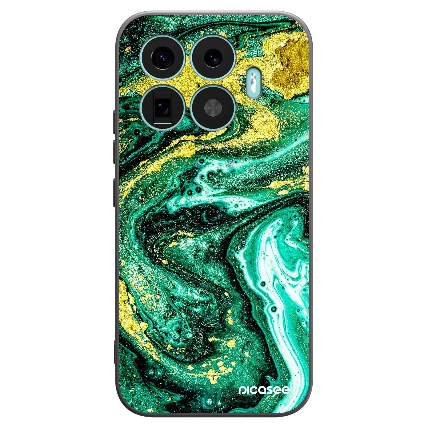 Picasee fekete szilikon tok az alábbi mobiltelefonokra Xiaomi 17T - Green Gold