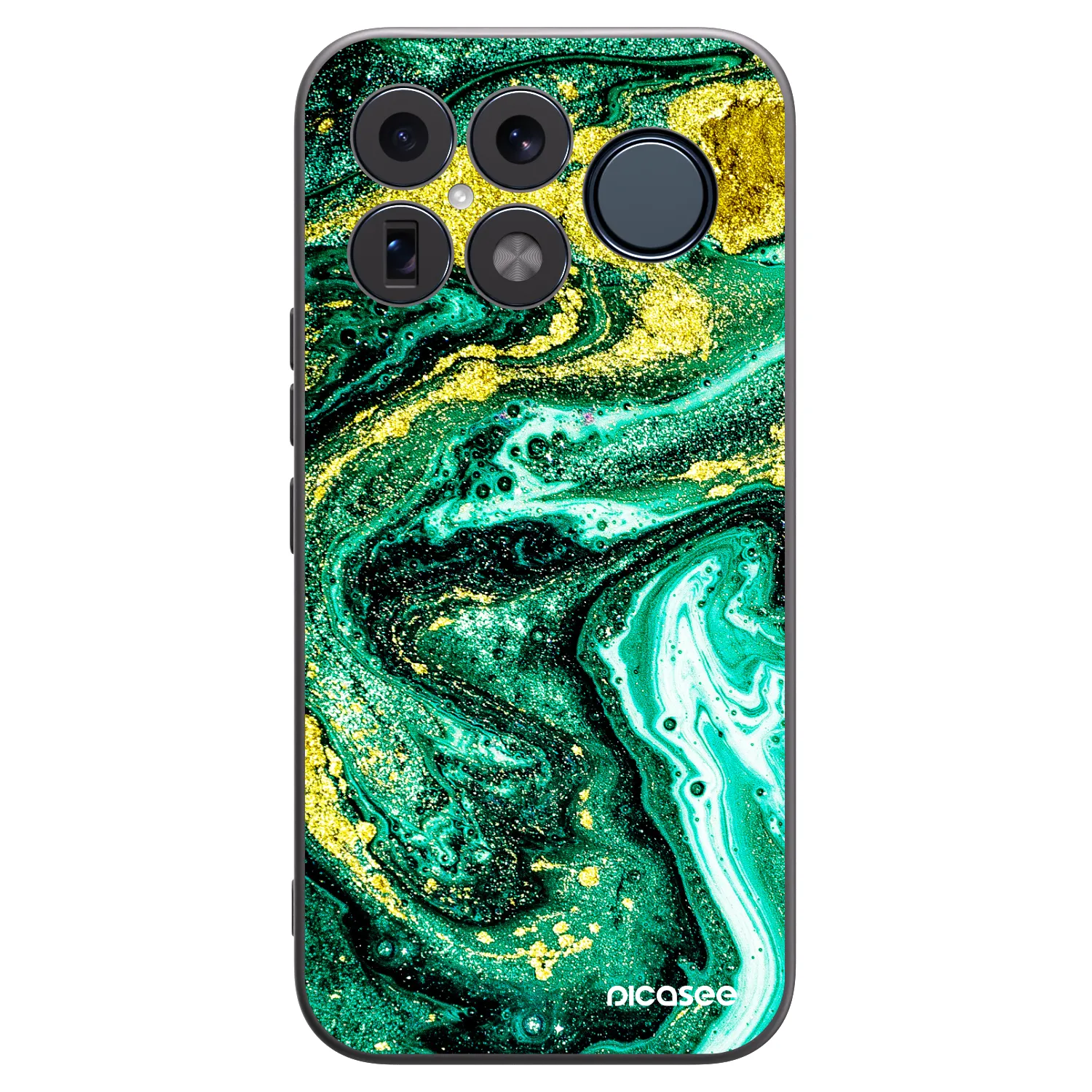 Picasee fekete szilikon tok az alábbi mobiltelefonokra Xiaomi Poco F8 Ultra - Green Gold