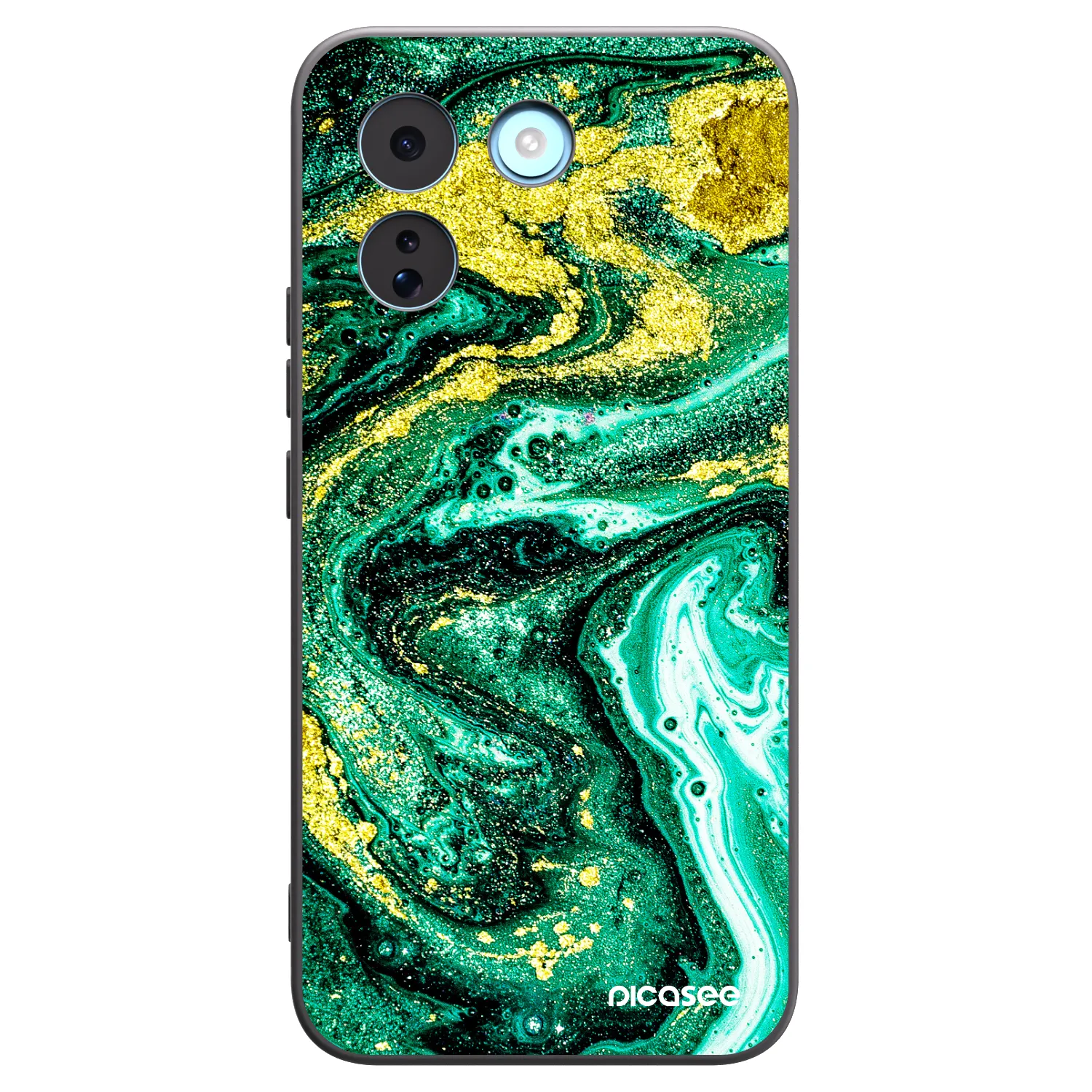 Picasee fekete szilikon tok az alábbi mobiltelefonokra Xiaomi Redmi Note 17 Pro MAX 5G - Green Gold