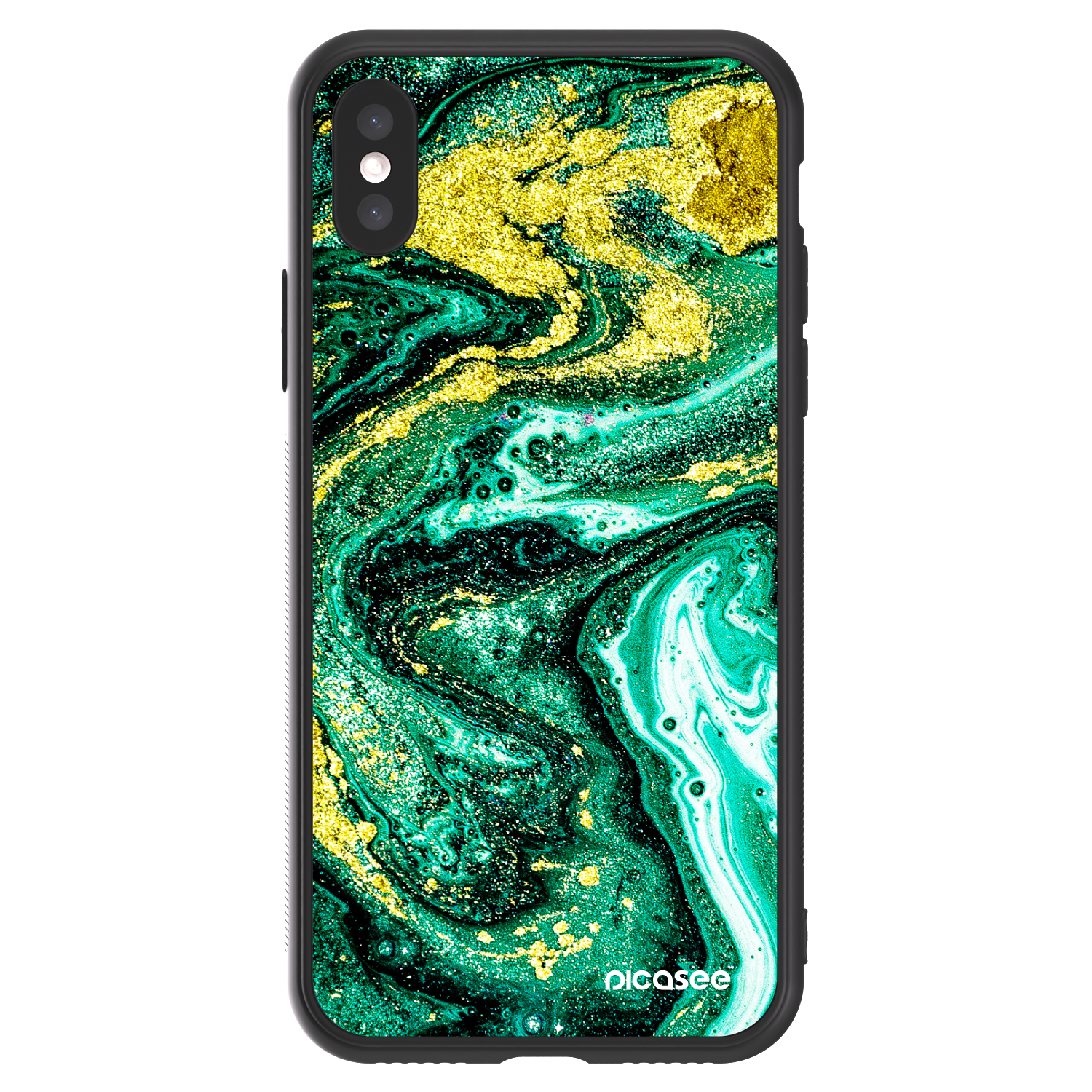 Picasee ULTIMATE CASE Apple iPhone X/XS - készülékre - Green Gold