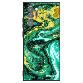 Picasee fekete szilikon tok az alábbi mobiltelefonokra Samsung Galaxy Note 20 Ultra - Green Gold