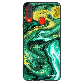 Tok az alábbi mobiltelefonokra Samsung Galaxy A20s - Green Gold