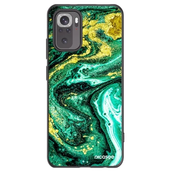 Picasee fekete szilikon tok az alábbi mobiltelefonokra Xiaomi Redmi Note 10 - Green Gold