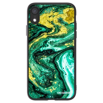 Picasee ULTIMATE CASE Apple iPhone XR - készülékre - Green Gold