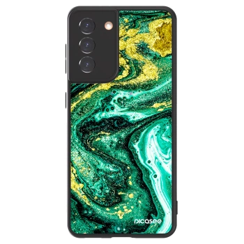 Picasee ULTIMATE CASE Samsung Galaxy S21 5G G991B - készülékre - Green Gold
