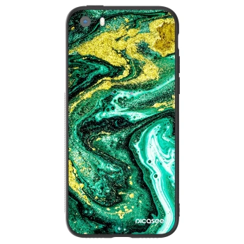Szilikon tok erre a típusra Apple iPhone 5/5S/SE - Green Gold