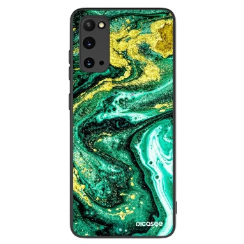 Szilikon tok erre a típusra Samsung Galaxy S20 G980F - Green Gold