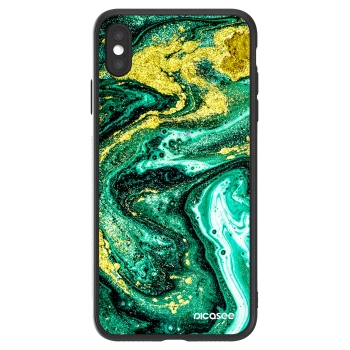 Picasee ULTIMATE CASE Apple iPhone XS Max - készülékre - Green Gold