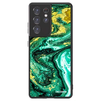Szilikon tok erre a típusra Samsung Galaxy S21 Ultra 5G G998B - Green Gold