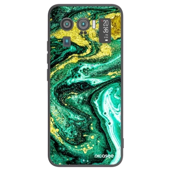 Picasee fekete szilikon tok az alábbi mobiltelefonokra Xiaomi Mi 11 Ultra - Green Gold