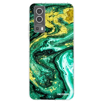 Picasee átlátszó szilikon tok az alábbi mobiltelefonokra Vivo Y72 5G - Green Gold