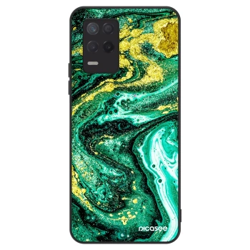 Szilikon tok erre a típusra Realme 8 5G - Green Gold