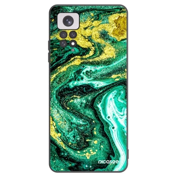 Picasee fekete szilikon tok az alábbi mobiltelefonokra Xiaomi Redmi Note 11 - Green Gold