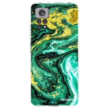 Picasee átlátszó szilikon tok az alábbi mobiltelefonokra Xiaomi Redmi Note 11 - Green Gold