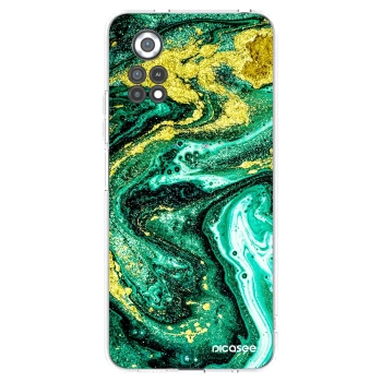 Picasee átlátszó szilikon tok az alábbi mobiltelefonokra Xiaomi Poco X4 Pro 5G - Green Gold