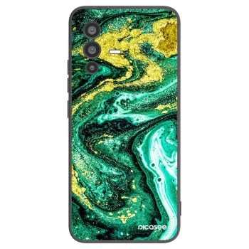 Picasee fekete szilikon tok az alábbi mobiltelefonokra Vivo V23 5G - Green Gold