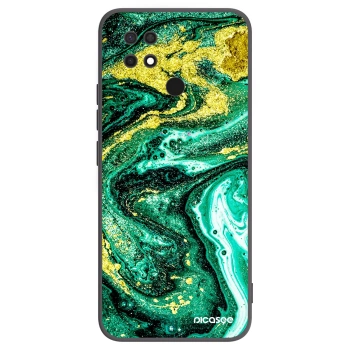 Picasee fekete szilikon tok az alábbi mobiltelefonokra Xiaomi Redmi 10C - Green Gold