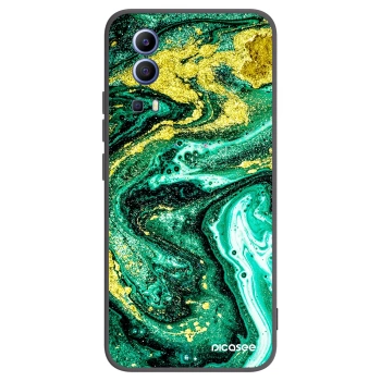 Picasee fekete szilikon tok az alábbi mobiltelefonokra Vivo Y52 5G - Green Gold