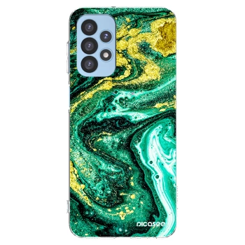 Picasee átlátszó szilikon tok az alábbi mobiltelefonokra Samsung Galaxy A23 A235F 4G - Green Gold
