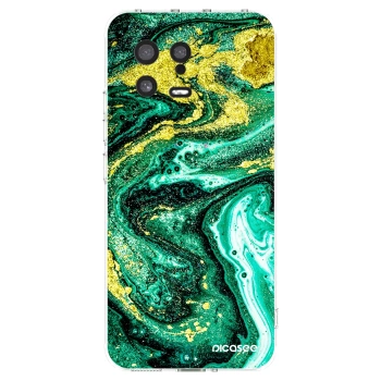 Picasee átlátszó szilikon tok az alábbi mobiltelefonokra Xiaomi 13 - Green Gold