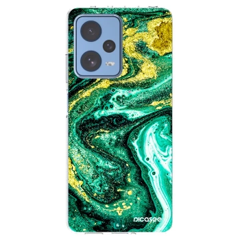 Picasee átlátszó szilikon tok az alábbi mobiltelefonokra Xiaomi Redmi Note 12 Pro 5G - Green Gold
