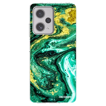 Picasee átlátszó szilikon tok az alábbi mobiltelefonokra Xiaomi Redmi Note 12 Pro+ 5G - Green Gold