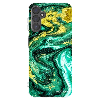 Picasee átlátszó szilikon tok az alábbi mobiltelefonokra Samsung Galaxy A14 5G A146P - Green Gold