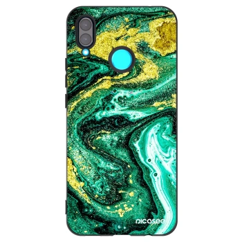 Picasee fekete szilikon tok az alábbi mobiltelefonokra Huawei Nova 3 - Green Gold