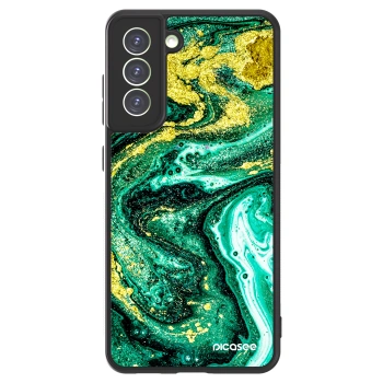Picasee ULTIMATE CASE PowerShare Samsung Galaxy S21 FE 5G - készülékre - Green Gold