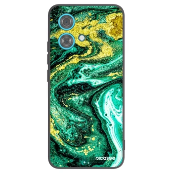 Picasee fekete szilikon tok az alábbi mobiltelefonokra Motorola Edge 40 Neo - Green Gold