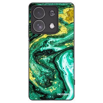 Picasee fekete szilikon tok az alábbi mobiltelefonokra Xiaomi Redmi Note 13 Pro 4G - Green Gold